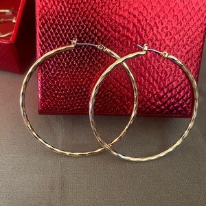Gold Hoop Earrings NEW